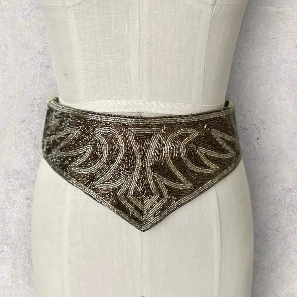 Women’s Beaded Belt Bronze